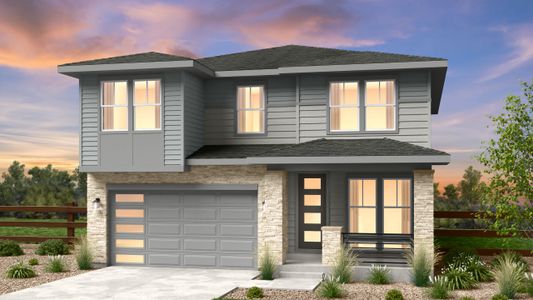 New construction Single-Family house 7243 Prairie Sage Pl, Littleton, CO 80125 Granby- photo 0