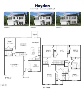 New construction Single-Family house 6001 Sodium St, Raleigh, NC 27610 The Hayden- photo 1 1