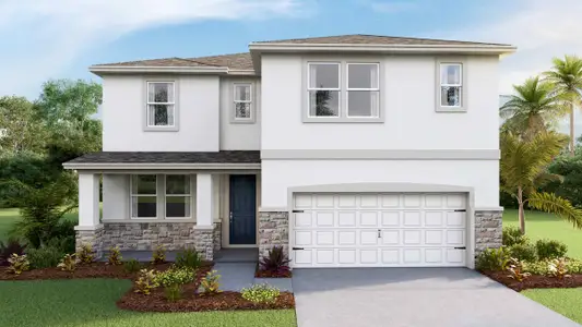 New construction Single-Family house 17624 Acorn Drop Rd, Land O' Lakes, FL 34638 plan Talbot - image