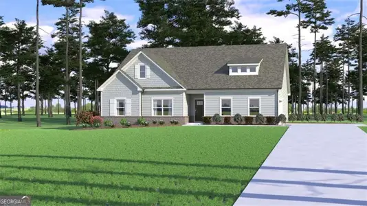 New construction Single-Family house 125 Harmony Farms Orch, Eatonton, GA 31024 plan (GA)Ellen A.1 2 Front Entry - image