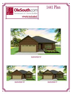 New construction Single-Family house 162 Brandon Woods Dr, Spring Hill, TN 37174 plan 1441 Elevation GHI - image