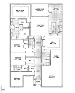 New construction Single-Family house 121 Shoreview Dr, Rhome, TX 76078 plan 1680 - image 3