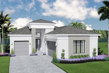 New construction Single-Family house 9124 Red Robin Ln, Boynton Beach, FL 33473 plan Venice - image
