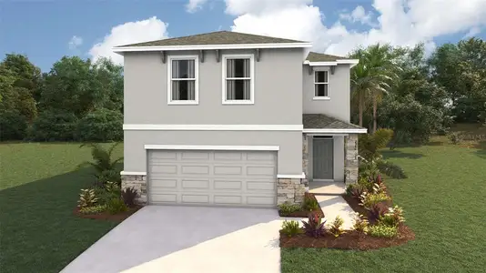New construction Single-Family house 10492 Tucker Rd, Weeki Wachee, FL 34613 plan Elston - image