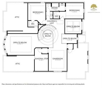 Artist Rendering of second floor plan.