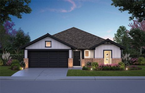 New construction Single-Family house 25654 John Wayne Rd, Splendora, TX 77372 plan Bradford - image
