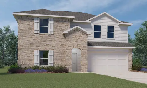 New construction Single-Family house 18018 Newport Pointe, Crosby, TX 77532 plan Perry - image