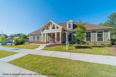 New construction Single-Family house 3587 Fish Pond Cir, Dacula, GA 30019 Portico- photo 27 27