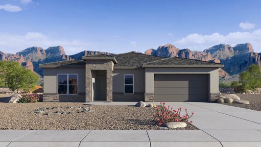 New construction Single-Family house 15453 W Cottontail Ln, Surprise, AZ 85387 Onyx- photo 0