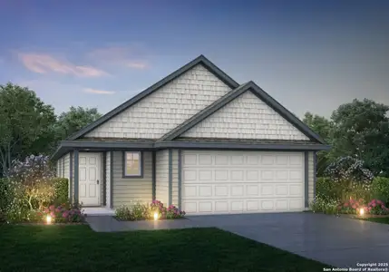 New construction Single-Family house 2626 Downsbury Rd, New Braunfels, TX 78130 plan The Wildflower - image