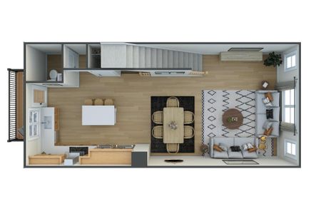 Context at Oakhurst Rockwell Model Home Rendering *actual finishes, structural options, and orientation varies on this home. Furniture not included