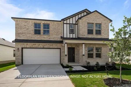 New construction Single-Family house 13607 Beebrush Saddle, San Antonio, TX 78253 plan Columbus - 40' Smart Series - image