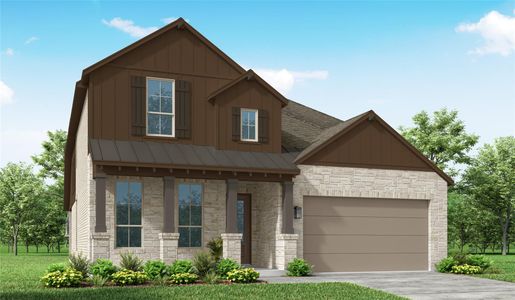 New construction Single-Family house 522 Outrider Ct, Liberty Hill, TX 78642 plan Surrey Plan - image