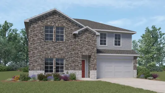 New construction Single-Family house 549 Osprey Dr, Leander, TX 78641 The Perry- photo 0
