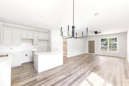 Breakfast/dining room off kitchen.  Some electrical still needed to be put in place.