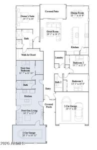 New construction Single-Family house 23135 E Roundup Wy, Queen Creek, AZ 85142 plan Trillium Plan 4585 - image