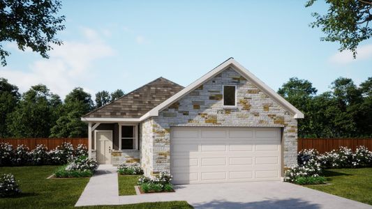 Elevation G | Shelby at Lariat in Liberty Hill, TX by Landsea Homes