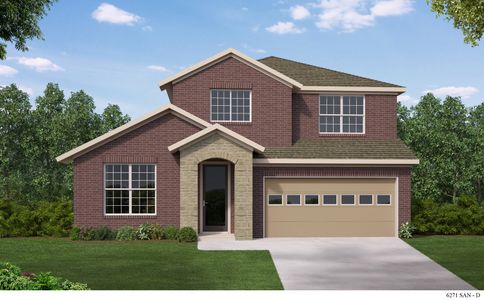 New construction Single-Family house 11815 Hackford, San Antonio, TX 78254 plan The Morrison - image