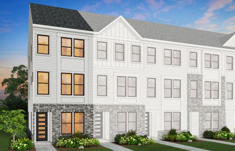 New construction Townhouse house 351 Bungalow Rd, Charlotte, NC 28208 plan Evans - image