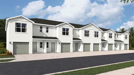 New construction Townhouse house 12716 Iris Blossom Rd, Sarasota, FL 34238 plan Pearson - image
