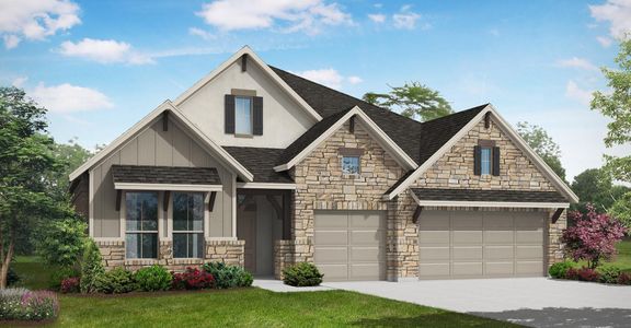 New construction Single-Family house 1701 Sauterne Dr, Leander, TX 78641 Groveton (2718-CM-50)- photo 0