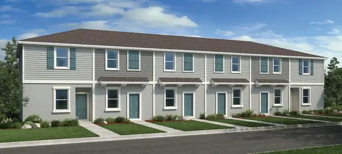 New construction Townhouse house 3033 Skyline Lp, Kissimmee, FL 34758 plan Ivy - image