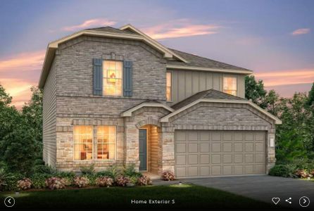 New construction Single-Family house 16809 Bustillos Pass, Manor, TX 78653 plan Sandalwood - image