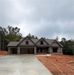 New construction Single-Family house 78 Riverside Trl, Monroe, GA 30656 plan (GA)Emerson Ranch A.2 3 Front Entry (with bonus) - image