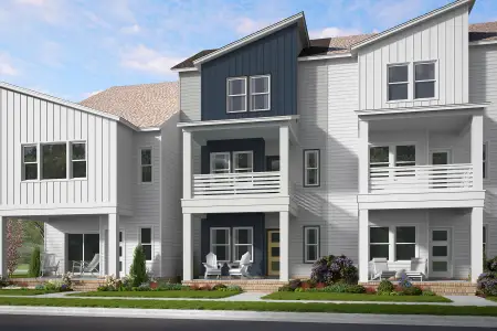 New construction Townhouse house 1122 Lamplighter Dr, Raleigh, NC 27604 plan Bluebird - image