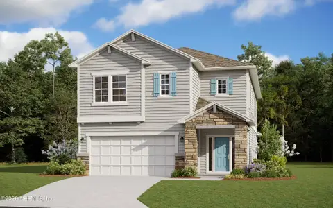 New construction Single-Family house 207 Bluegrass Wy, St. Augustine, FL 32092 plan Vilano - image