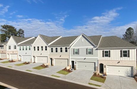 New construction Townhouse house 4525 Twinberry Drive, Powder Springs, GA 30127 Brooks- photo 0