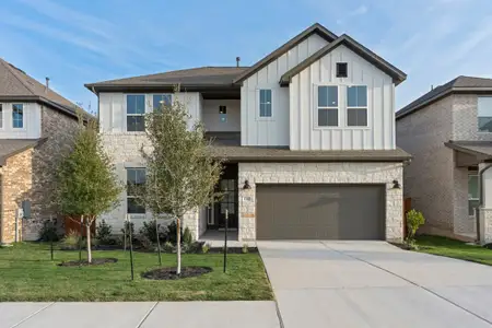 New construction Single-Family house 132 Old Woods Rd, Liberty Hill, TX 78642 plan Reimer - image