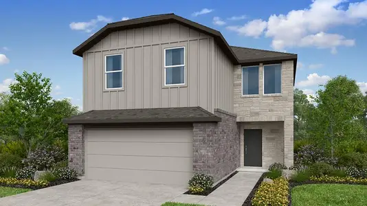 New construction Single-Family house 127 Bayou Mint Blvd, Buda, TX 78610 plan Harrier - image