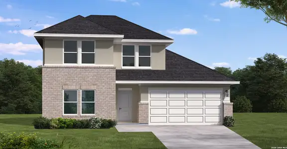 New construction Single-Family house 17435 Yellow Pine Dr, Elmendorf, TX 78112 plan Martin - image