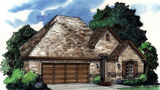 New construction Single-Family house 2002 Oak Grove Pkwy, Little Elm, TX 75068 plan Portico - image