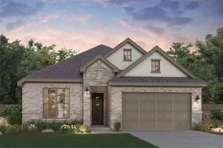 New construction Single-Family house 418 Prickly Poppy Loop, Kyle, TX 78640 Heather- photo 0