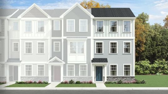 New construction Townhouse house 315 Deercroft Dr, Apex, NC 27539 Manteo II- photo 0 0