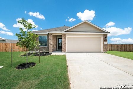 New construction Single-Family house 5304 Cloves Cove, Saint Hedwig, TX 78152 Huxley- photo 0