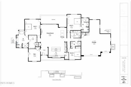 Harr 15214 N Elena Drive A2.1 Floor Plan