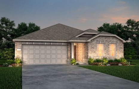 The Serenada, a one-story home with 2-car garage,