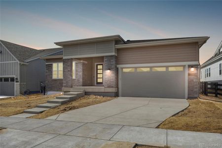 New construction Single-Family house 7309 Canyon Sky Trl, Castle Pines, CO 80108 plan 5084 Enclave Exterior C - Modern Prairie - image