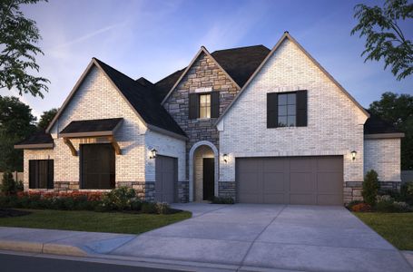 Brenham III Elevation B - Optional Stone