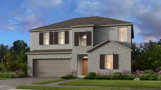 New construction Single-Family house 111 Lansing Rd, Hutto, TX 78634 Lavaca- photo 0