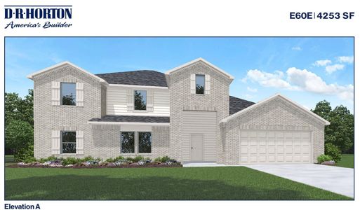 New construction Single-Family house 15130 Cibolo Ln, Mont Belvieu, TX 77523 plan E60E - image
