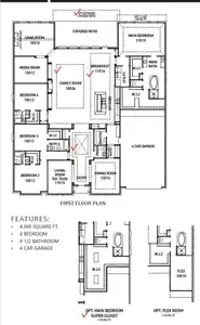 New construction Single-Family house 41663 Wendele Wy, Montgomery, TX 77316 plan Greenwich - image