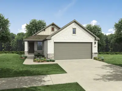 New construction Single-Family house 221 Hornet St, Elgin, TX 78621 plan Spruce | Trinity Ranch - image