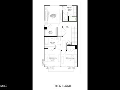 New construction Townhouse house 2401 Adrift Rd, Fuquay Varina, NC 27526 plan Atlas End Unit - image 3