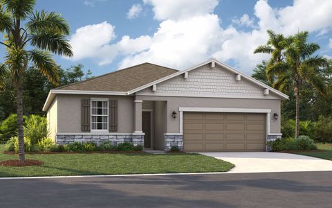 New construction Single-Family house 3724 Dusty Miller Pl, Lake Hamilton, FL 33851 plan The Portland - image