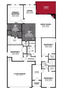 Beazer Homes Chalk Hill Teton Floorplan.