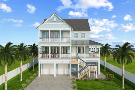 New construction Single-Family house 11334 Beachside Dr, Galveston, TX 77554 - image